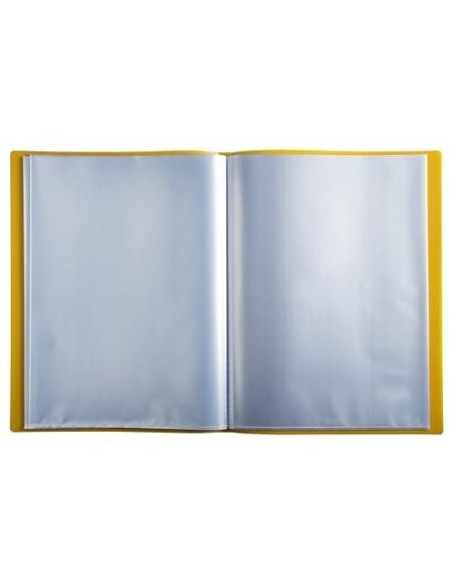 CARPETA EXACOMPTA ESCAPARATE 100 FUNDAS A4 RECICLADA PP. SURT.
