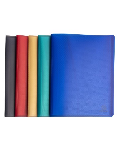 CARPETA EXACOMPTA ESCAPARATE 40 FUNDAS A4 RECICLADA PP. SURT.