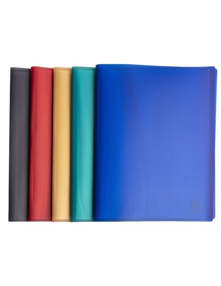 CARPETA EXACOMPTA ESCAPARATE 40 FUNDAS A4 RECICLADA PP. SURT.