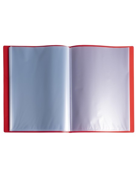 CARPETA EXACOMPTA ESCAPARATE 40 FUNDAS A4 RECICLADA PP. SURT.