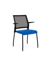 SILLA RD CONFIDENTE BRAZOS FIJOS EST.MET.ASIENTO IGNIF AZ. RESP MALLA