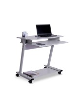 MESA PC ROCADA RD-9100 SIST. BLOQ.  RUEDAS EST.MET.BAND.TECL EXTRABLE