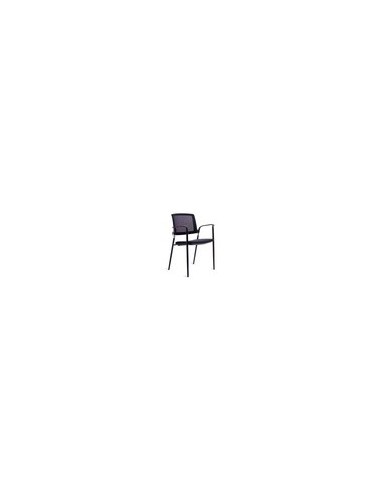 SILLA ROCADA CONFID. B/FIJOS EST.MET.ASIENTO IGNIFUGA NG.RESP.MALLA