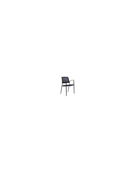 SILLA ROCADA CONFID. B/FIJOS EST.MET.ASIENTO IGNIFUGA NG.RESP.MALLA