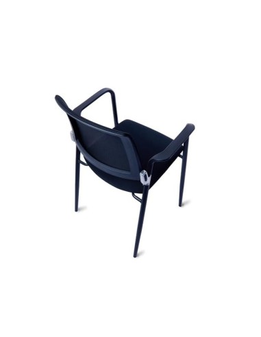 SILLA ROCADA CONFID. B/FIJOS EST.MET.ASIENTO IGNIFUGA NG.RESP.MALLA