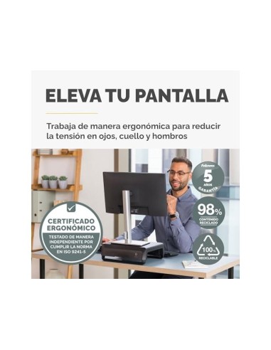 SOPORTE FELLOWES MONITOR BREYTA 3 AJUST ALT.350X300X80/118/155MM NG.