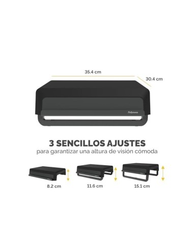 SOPORTE FELLOWES MONITOR BREYTA 3 AJUST ALT.350X300X80/118/155MM NG.