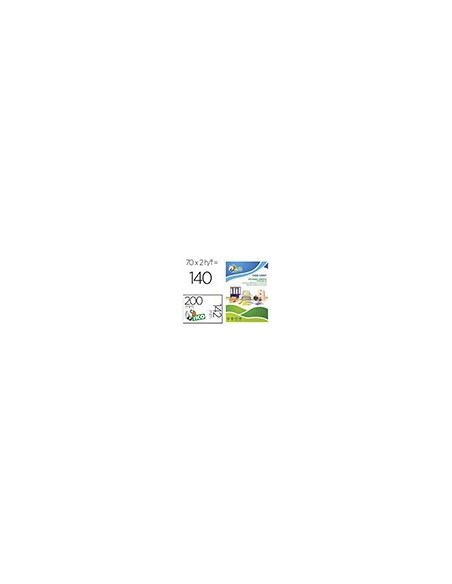 ETIQUETA ADH. TICO VE. FLUOR PERMANENTE 200X142MM CAJA 140 UD.