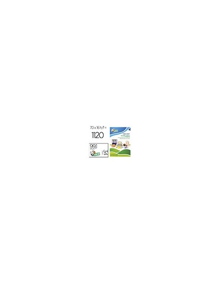 ETIQUETA ADH. TICO NJ. FLUOR PERMANENTE 99,1X34MM CAJA 1120 UD.