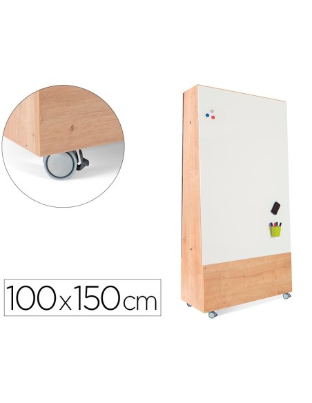 PIZARRA BL.ROCADA SKINWHITEBOARD NATURA TRIP.DOBLECARA MELA.100X150CM