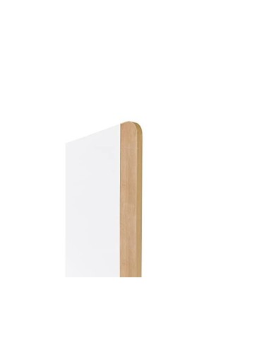 PIZARRA BL.ROCADA DOBLE CARA LACADA MAG.MELA. ROBLE 4 RUEDAS 92X125CM
