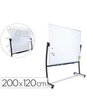 PIZARRA BL.RD ACERO VITRIF. MAG.AL.DOBLECARA VOLTEA CURVE 120X200CM