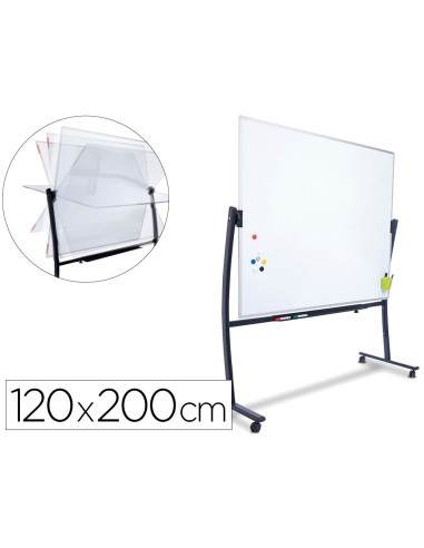 PIZARRA BL. RD ACERO LACADO MAG. AL.DOBLECARA VOLTEA CURVE 120X200CM