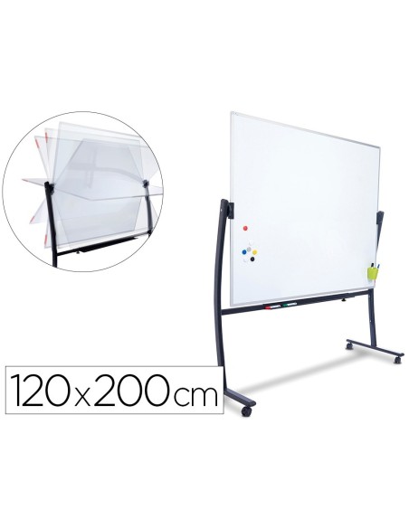 PIZARRA BL. RD ACERO LACADO MAG. AL.DOBLECARA VOLTEA CURVE 120X200CM