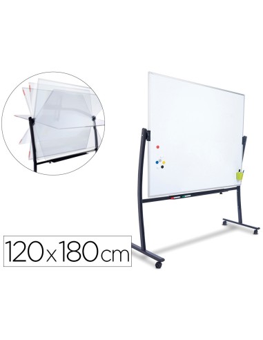 PIZARRA BL. RD ACERO LACADO MAG. AL.DOBLECARA VOLTEA CURVE 120X180CM