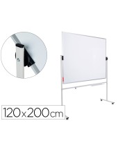 PIZARRA BL.ROCADA ACERO LACADO MAG AL.DOBLE CARA VOLTEABLE 120X200CM