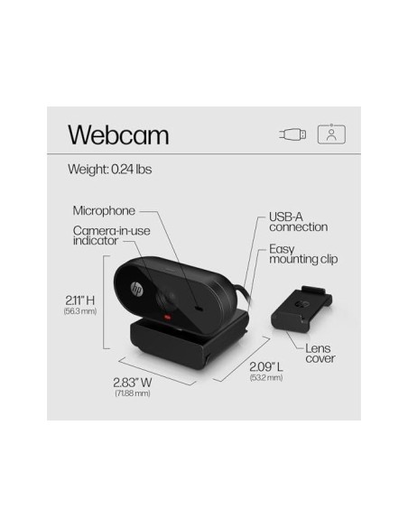 CAMARA WEBCAM HP 325 FULL HD 1080P USB-A