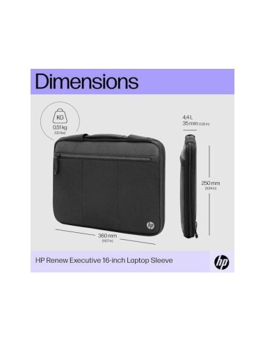 MALETIN FUNDA PORTATIL HP RENEW EXECUTIVE 14,1\" NG.250X35X360MM