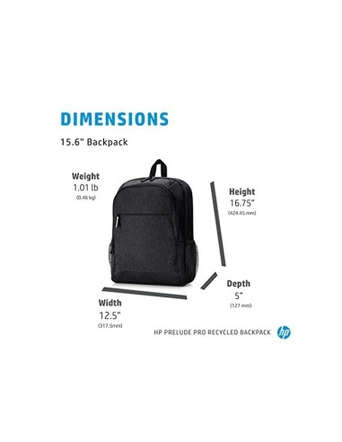 MOCHILA PORTATIL HP PRELUDE PRO RECYCLED 15,6\" NG.426X127X318MM