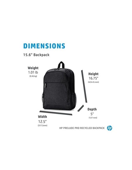 MOCHILA PORTATIL HP PRELUDE PRO RECYCLED 15,6\" NG.426X127X318MM