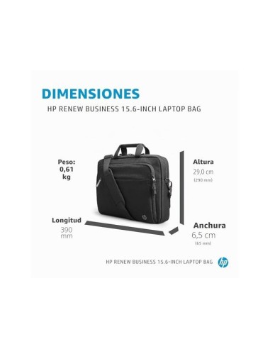 MALETIN PORTATIL HP RENEW BUSINESS 15,6\" NG.390X65X290MM
