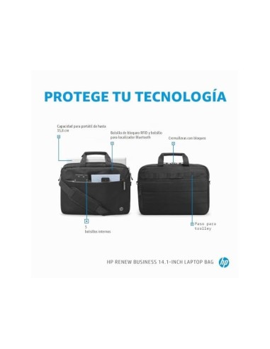 MALETIN PORTATIL HP RENEW BUSINESS 14,1\" NG.250X360X22MM