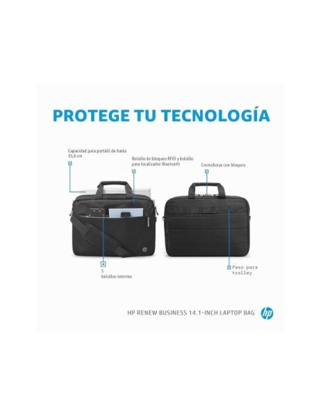 MALETIN PORTATIL HP RENEW BUSINESS 14,1\" NG.250X360X22MM