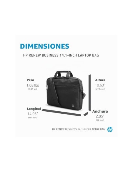 MALETIN PORTATIL HP RENEW BUSINESS 14,1\" NG.250X360X22MM