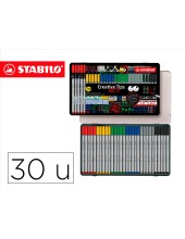 ROTULADOR STABILO CREATIVE CALIB TIPSARTY LINECLASSIC 5 PUNTAS MET.30
