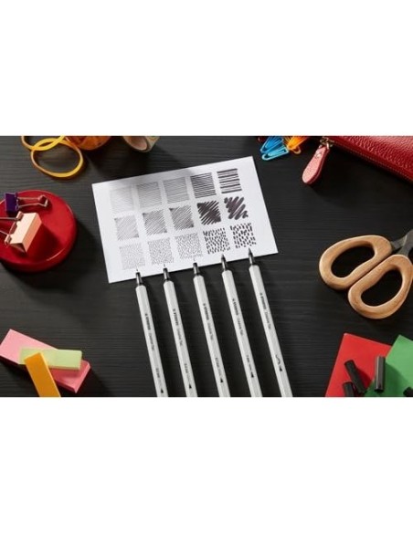 ROTULADOR STABILO CREATIVE CALIB TIPSARTY LINECLASSIC 5 PUNTAS MET.30