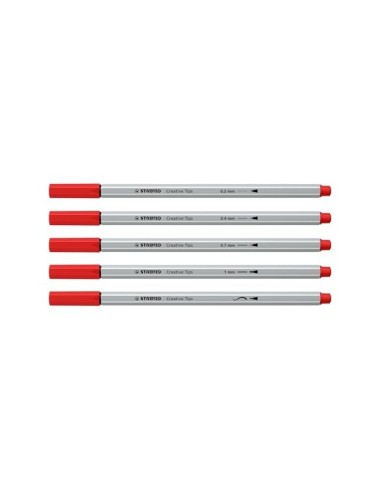 ROTULADOR STABILO CREATIVE CALIB TIPSARTY LINECLASSIC 5 PUNTAS MET.30