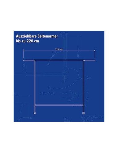 PERCHERO MAUL LIMBO CABALLETE EXTENSIBLE RUEDAS NG.1270X505X1570MM