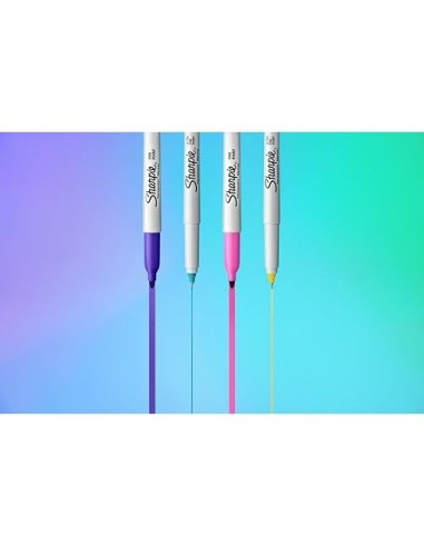 ROTULADOR SHARPIE PERMANENTE FINO GLAM POP 5 UD.SURT.