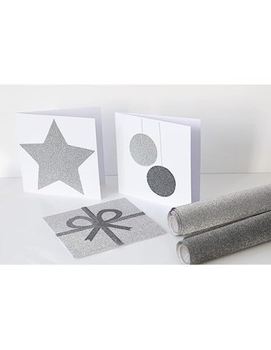ROLLO ADH.D-C-FIX GRIS METAL BRILLO ANCHO 45 CM LARGO 1,5MT.