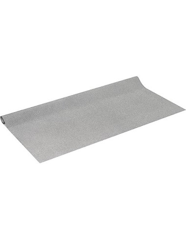 ROLLO ADH.D-C-FIX GRIS METAL BRILLO ANCHO 45 CM LARGO 1,5MT.