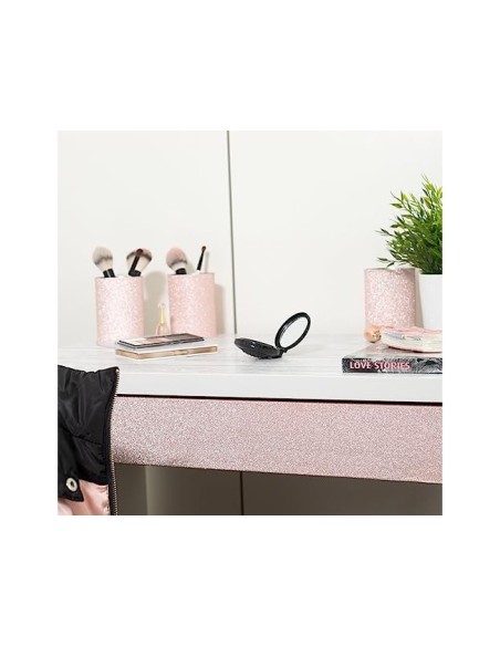 ROLLO ADH.D-C-FIX ROSA METAL BRILLO ANCHO 45 CM LARGO 1,5MT.