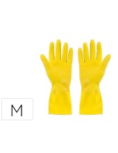GUANTES LATEX SATINADOS RELIEVE ANTI DESLIZANTE SIN POLVO MTALLA MED.