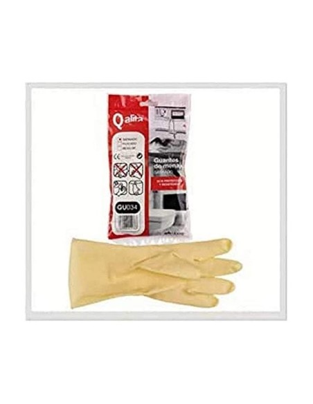 GUANTES LATEX SATINADOS RELIEVE ANTI DESLIZANTE SIN POLVO TALLA PEQ.