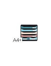 FICHERO CAJONES EXACOMPTA SKANDI A4+ PP. RECICLADO 6 CAJONES SURT. 2