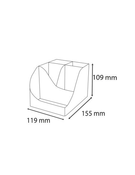 ORGANIZADOR EXACOMPTA SKANDI NUDE 155X119X109MM