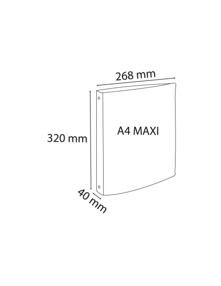 CARPETA 4AN.30MM EXACOMPTA SKANDI A4+ PP. RECICLADO SURT.