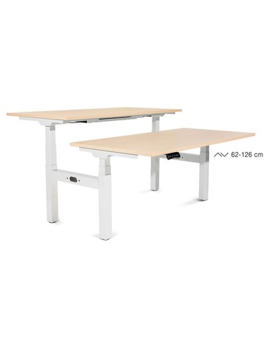 MESA ROCADA DOBLE REG. ALTURA ELECTRICAMENTE 180X163 CM REG.BL./ HAYA