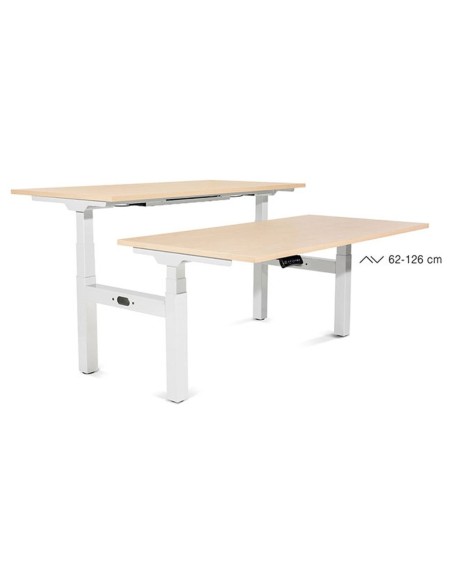 MESA ROCADA DOBLE REG. ALTURA ELECTRICAMENTE 180X163 CM REG.BL./ HAYA