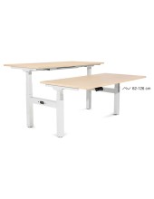 MESA ROCADA DOBLE REG. ALTURA ELECTRICAMENTE 160X163 CM REG.BL./ HAYA