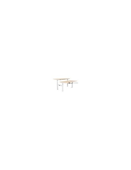 MESA ROCADA DOBLE REG. ALTURA ELECTRICAMENTE 160X163 CM REG.BL./ HAYA