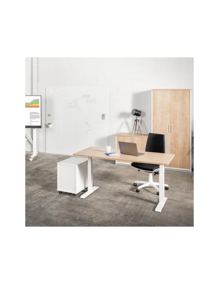 MESA ROCADA DOBLE REG. ALTURA ELECTRICAMENTE 160X163 CM REG.BL./ HAYA