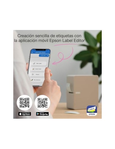 ETIQUETA EPSON LW-C610 ANCHO ETIQUETA 24MM CORTE AUTO. VELOCIDAD