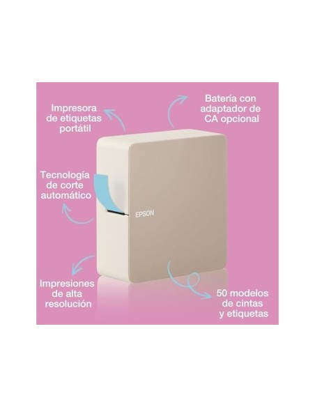 ETIQUETA EPSON LW-C610 ANCHO ETIQUETA 24MM CORTE AUTO. VELOCIDAD