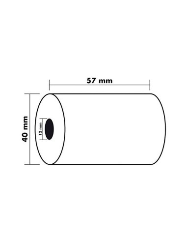 ROLLO SUMADORA EXACOMPTA TERMICO 57X40MM 55 G/M2 SIN BPA