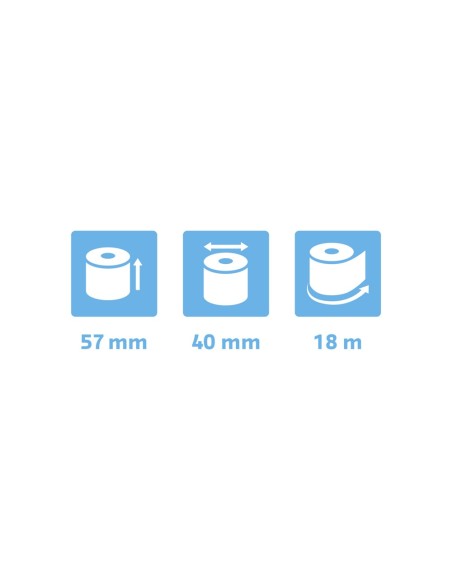 ROLLO SUMADORA EXACOMPTA TERMICO 57X40MM 55 G/M2 SIN BPA